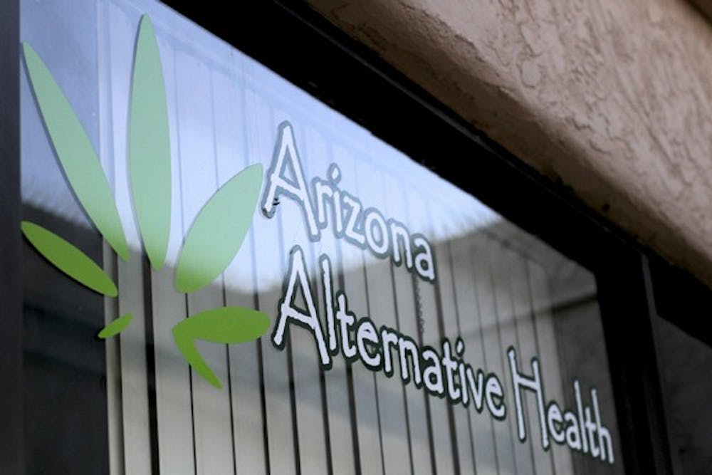 Arizona Alternative Health on Southern Avenue and McClintock Drive offers Tempe residents the opportunity to do a free screening for medical marijuana cards. (Photo by Sam Rosenbaum)