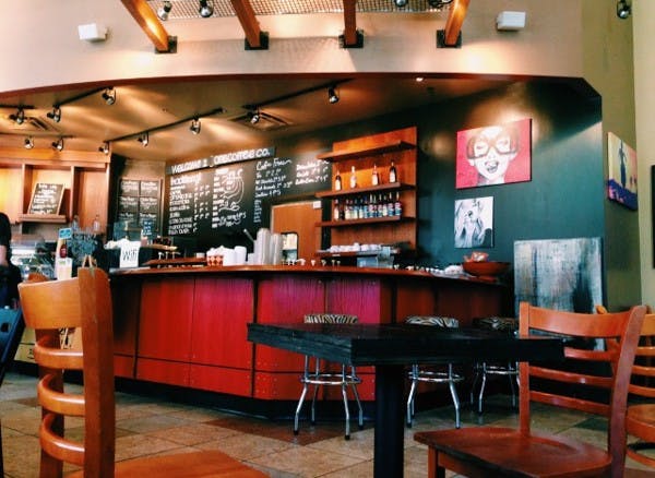 The menu and front counter at One Coffee Co. (Photo by Celina Jimenez)