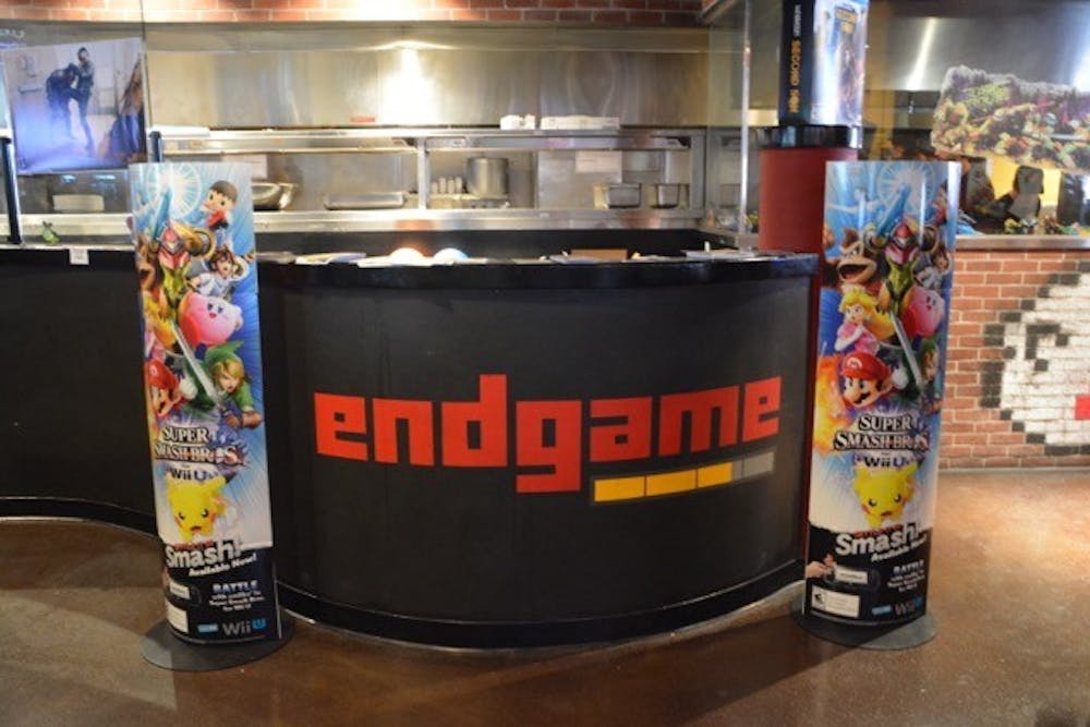 Endgame, a video game bar on Mill Avenue, hosted a 128-player Smash Bros tournament on Saturday, Jan. 24, 2015. (Ryan Santistevan/The State Press)