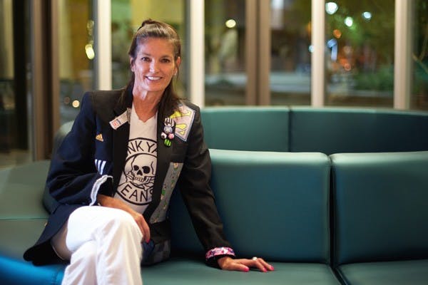 KING OF COOL: Barbara Minty McQueen, the widow of Hollywood legend Steve McQueen, spoke about her late husband and promoted a book she co-wrote on the Downtown campus. McQueen was joined by writer Marshall Terrill, who has written two biographies of the iconic actor. They spoke for almost two hours about "The King of Cool," spending the latter half of their presentation answering audience questions. (Photo by Michael Arellano)