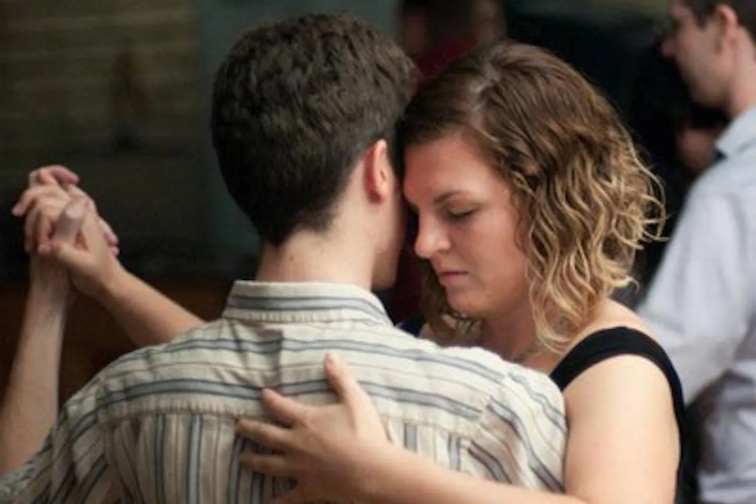 Member of Tango Club Brittany Gil dances a formal tango dance called the Milonga with ASU alumnus Bob Zeller. (Photo courtesy of Marisa Ostos)