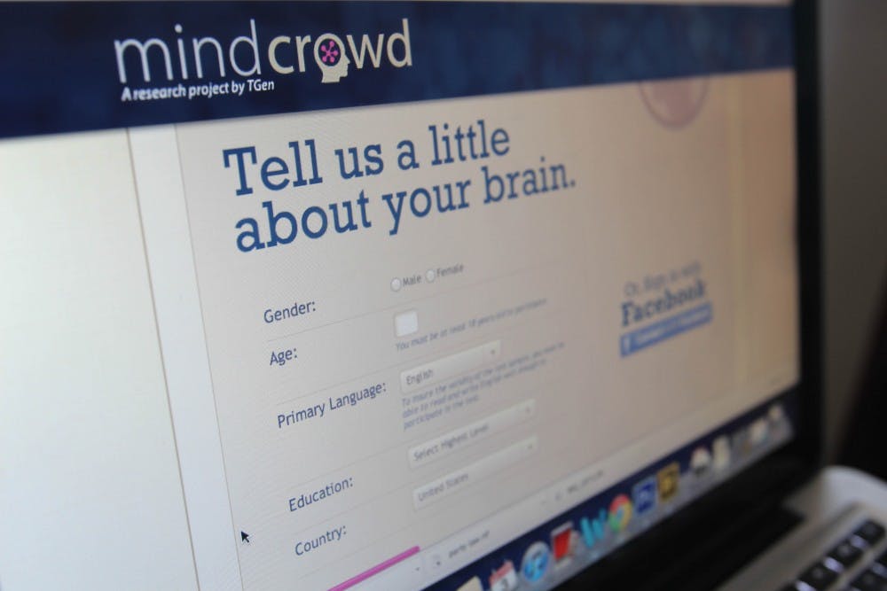 MindCrowd is utilizing the power of the Internet to bring researchers closer to a cure to Alzheimer's Disease. They are using an online test to gain more data on the subject. (Photo by Dominic Valente)