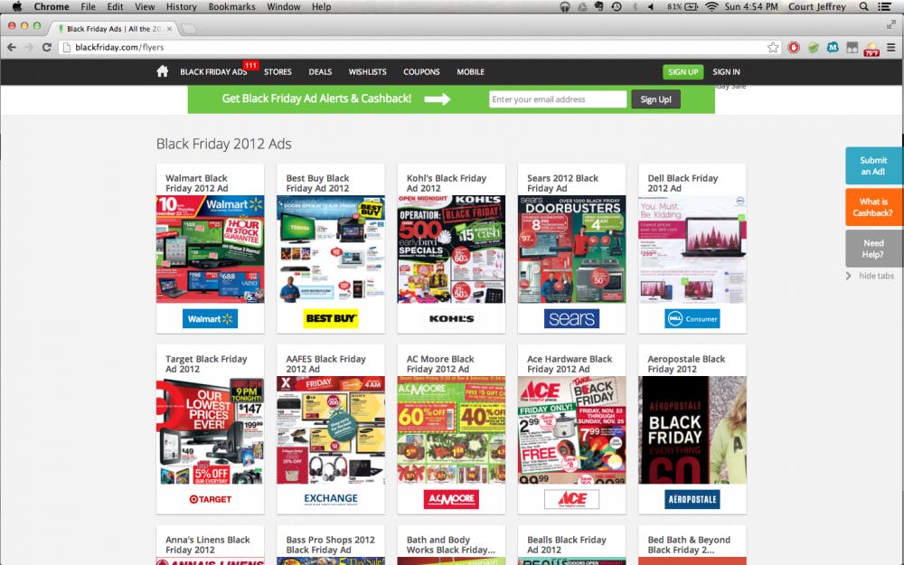 Prices drop as Black Friday nears. Photo by Courtland Jeffrey.