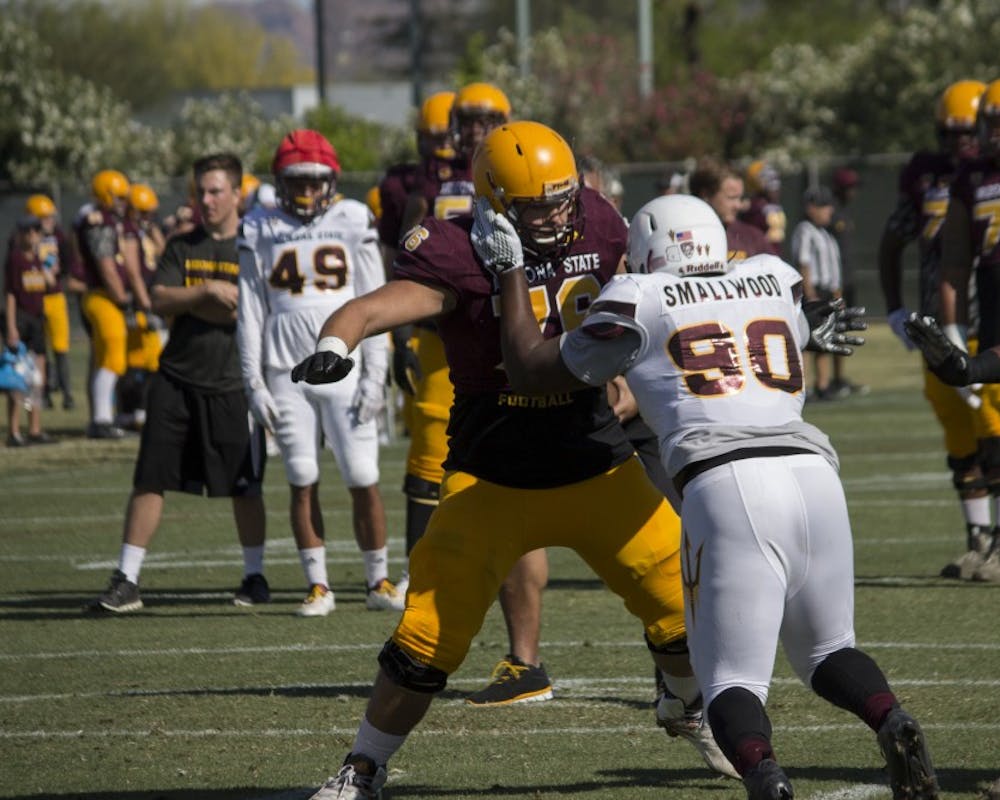 ASU football's offensive line finding its stride - The Arizona State Press