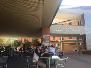 Dean's Patio at W.P. Carey School of Business on Oct. 2, 2016