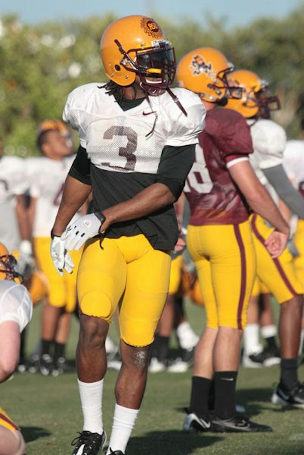 FALL PRACTICE: Junior cornerback Omar Bolden and the ASU football team open up fall practice on Tuesday. (Photo by Nick Kosmider)