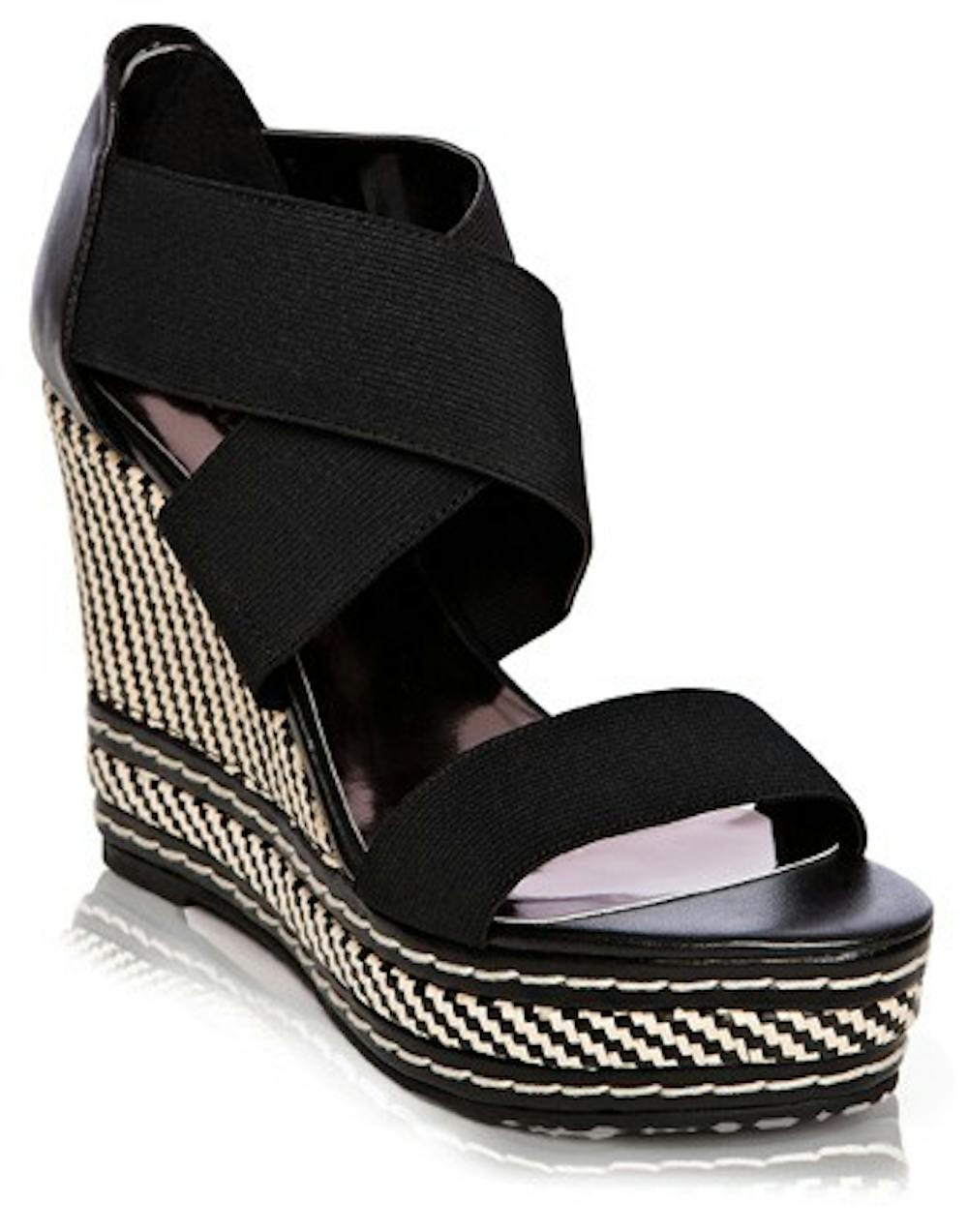 The newest wedges have a print on the body of the shoe rather than the straps. Photo from nordstrom.com.