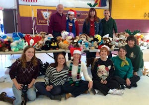 Gina's Team Christmas hosts a teddy bear picnic that at Mingus Mountain Academy.