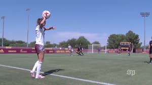 Melinda Gutierrez throws ball in