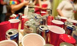 A group of ASU students party over spring break. ASU was recently ranked the No. 3 party school in the country by Playboy magazine in their annual Top 10 Party Schools in America list in 2011. (Photo by Michael Arellano)