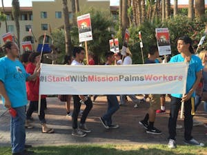 The workers and a local union organization, Local 631, collaborated to ask the hotel’s management for the employees’ right to proper treatment at work.