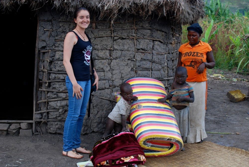 GlobeMed intern Sophia McGovern spent more than four weeks in Lyantonde, Uganda, over the summer, learning about how GlobeMed’s partnership with the ICOD Action Network is affecting local families. (Photo courtesy of Sophia McGovern)