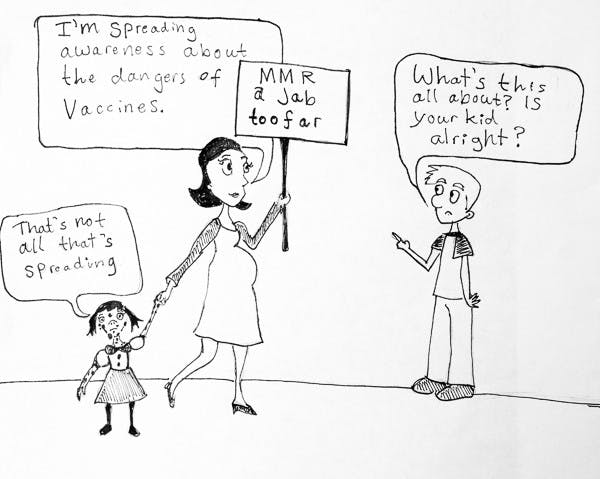 (Editorial cartoon by Kelcie Grega)