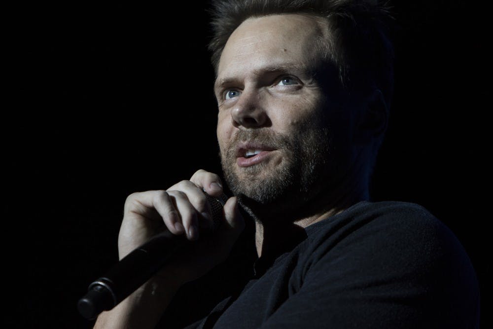 Comedian Joel McHale performs for ASU students for homecoming week on Monday, Nov. 9, 2015, at Wells Fargo Arena in Tempe. McHale told jokes from an array of topics, ranging from ASU football to the Kardashians. 