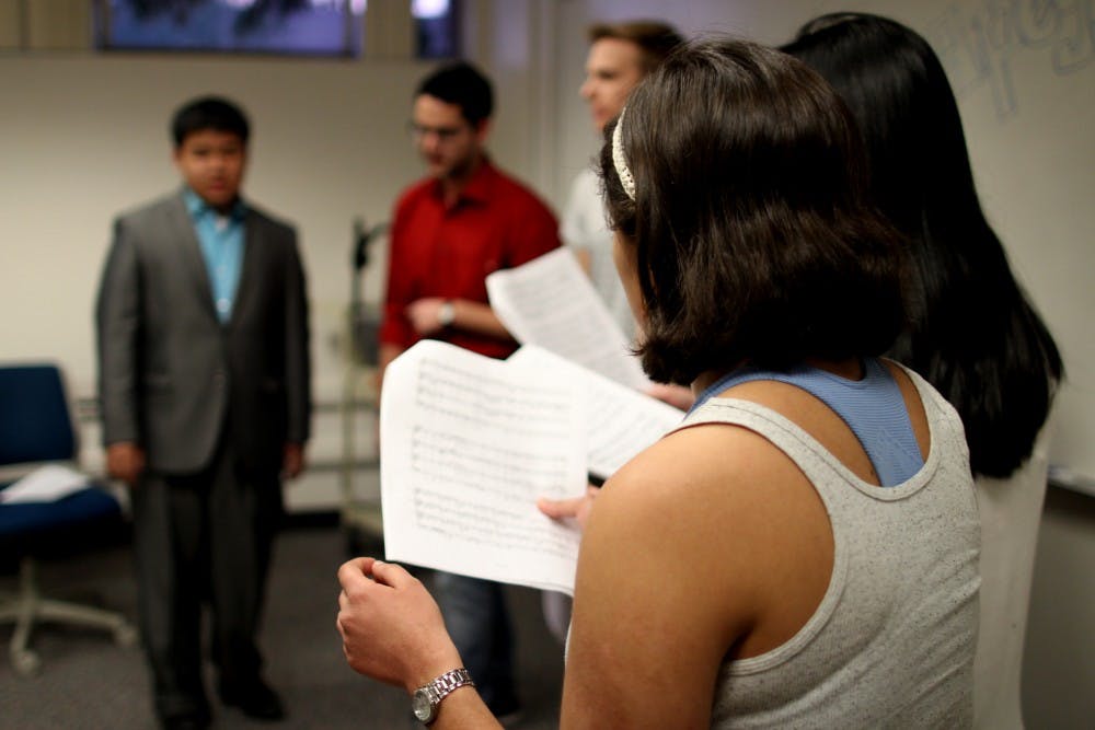 Myrella Arellano Summer practicing with the Jazz Choir at ASU