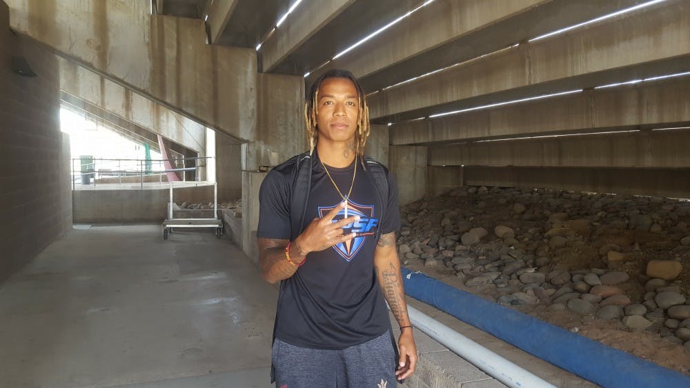 Joey Bryant poses for a photo at Sun Angel Stadium on Tuesday, April 25, 2017,&nbsp;in Tempe, Arizona.