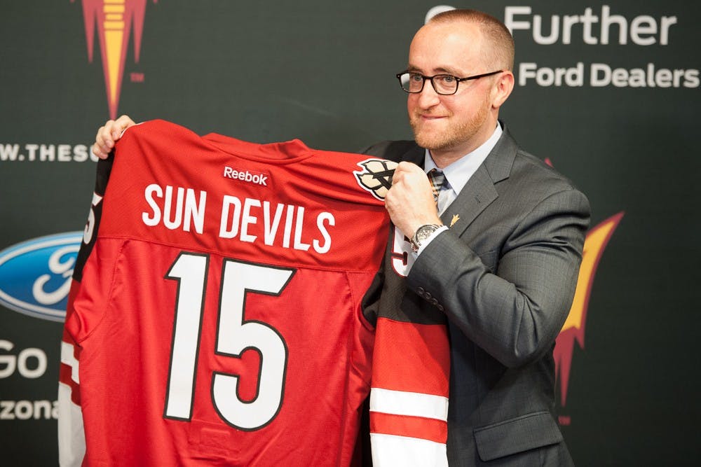 ASU hockey Coyotes press conference 4