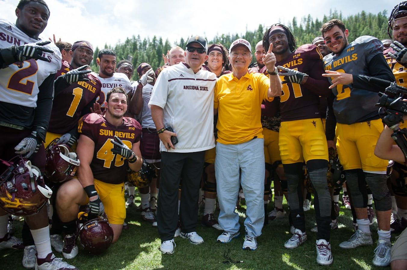 Photos ASU football wraps up Camp Tontozona with scrimmage The