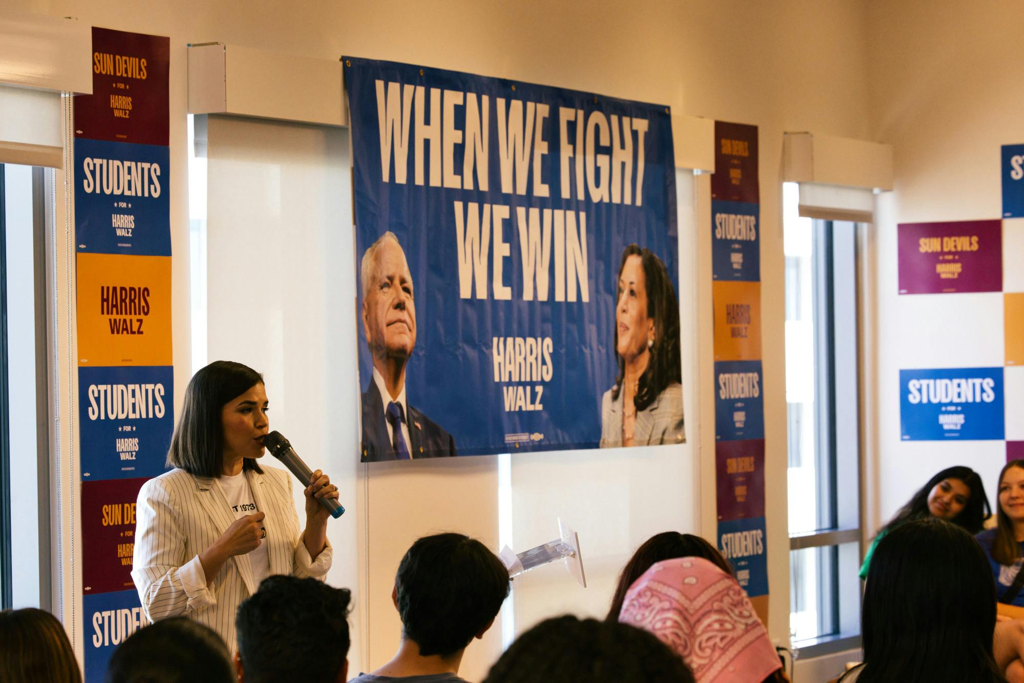 Gallery: America Ferrera speaks to ASU students for Harris-Walz campaign event