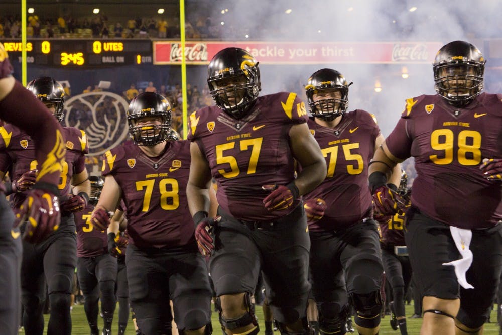 ASU football players