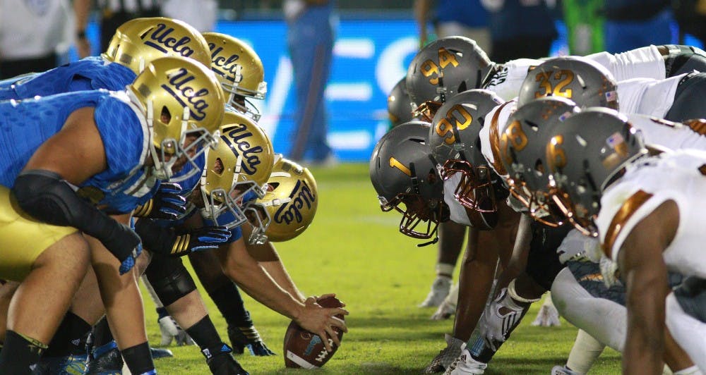 against UCLA on Saturday, Oct. 3, 2015, at Rose Bowl in Pasadena, California. The Sun Devils defeated the Bruins 38-23.