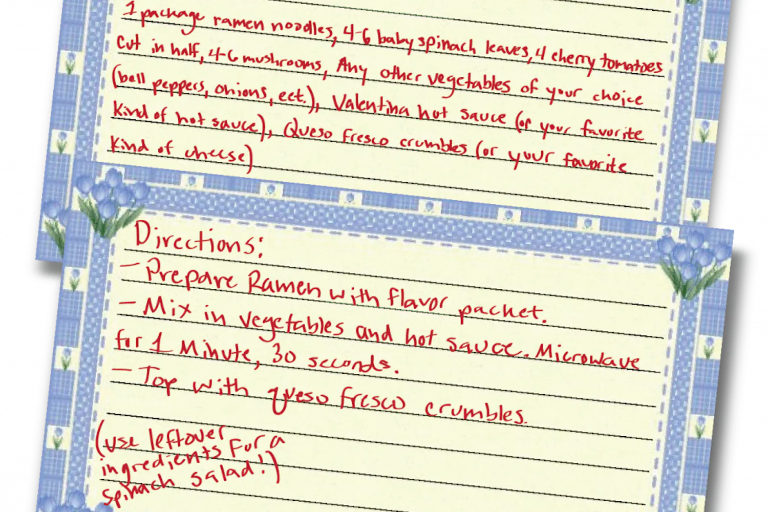 Veggies can really enhance some processed foods.