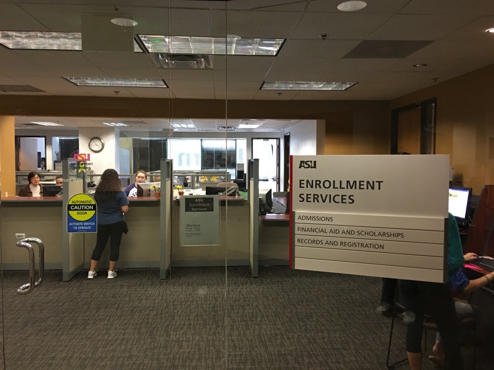 The financial aid office at the ASU Downtown Phoenix, Arizona campus on Wednesday, March 1, 2017.