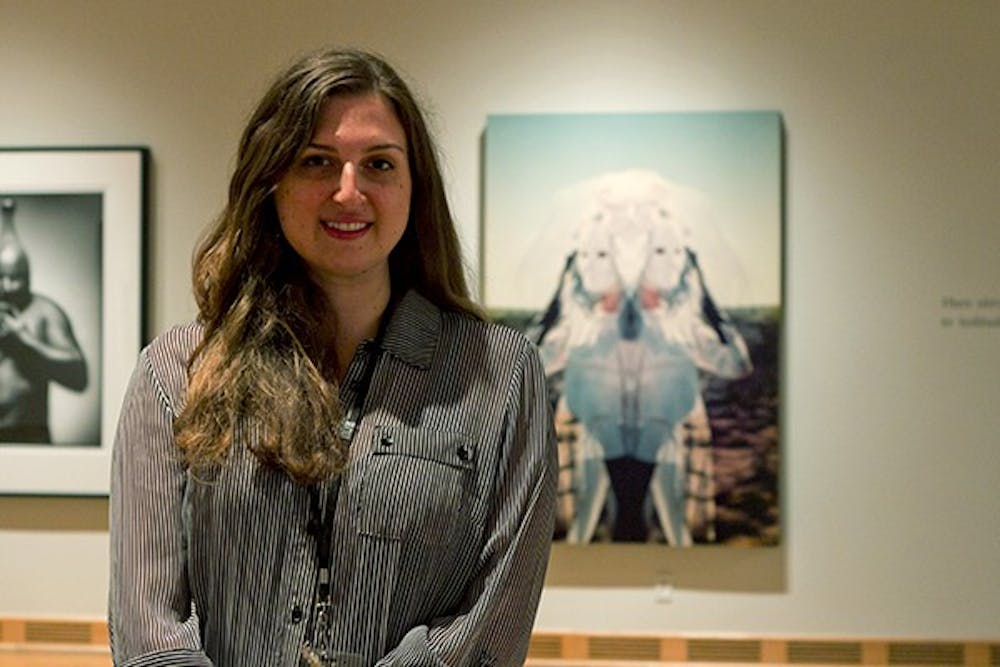 Brittany Corales, curator for the exhibition "In Solitude, Where We Are Least Alone" at the ASU Museum on Aug. 20. 