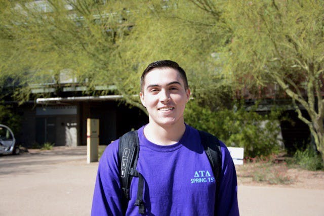 Business junior Logan Rohloff. (Ryan Santistevan/The State Press)