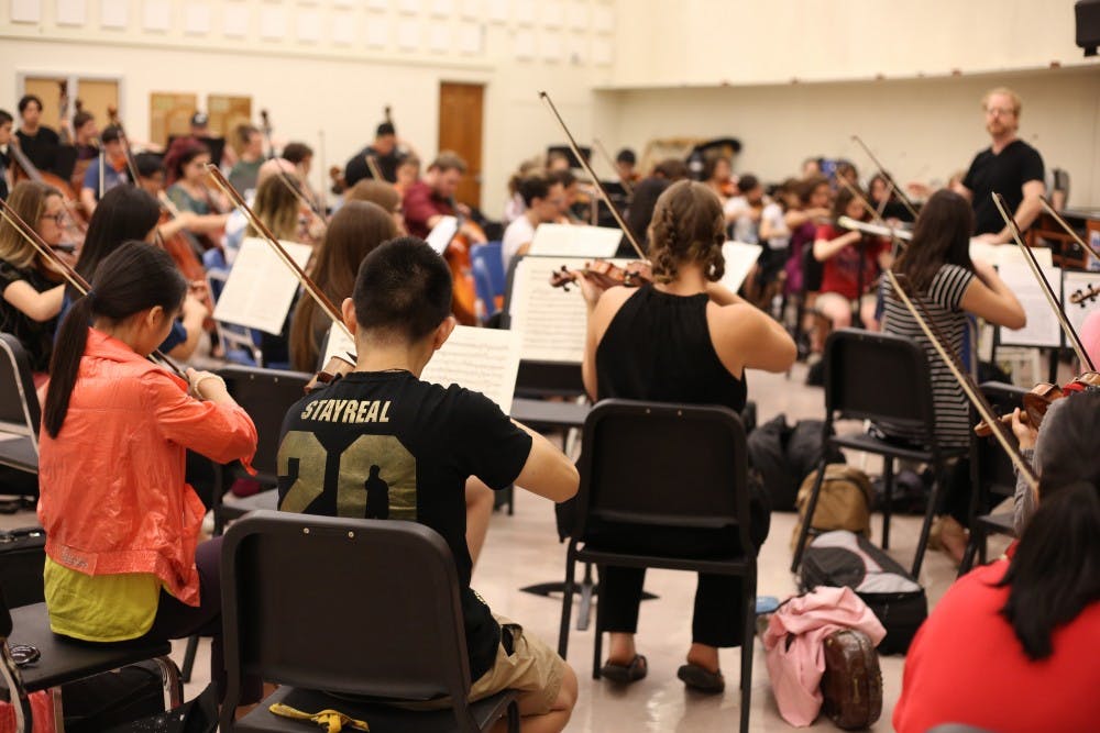 ASU Wind Orchestra and Wind Ensemble Reherse