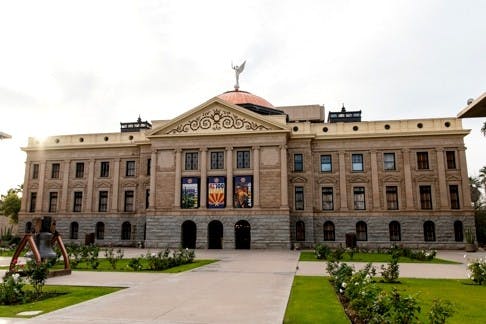 The Arizona State Capitol is pictured on Monday, Jan. 13, 2014.
