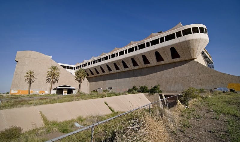 The abandoned Phoenix Trotting Park found in Goodyear off of the I-10. Photo courtesy ModernPhoenix.net