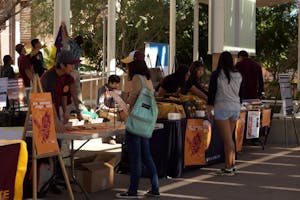 Native American student organizations run the Native American Heritage Month Kick Off event on Nov. 2, 2015, outside the Memorial Union in Tempe.