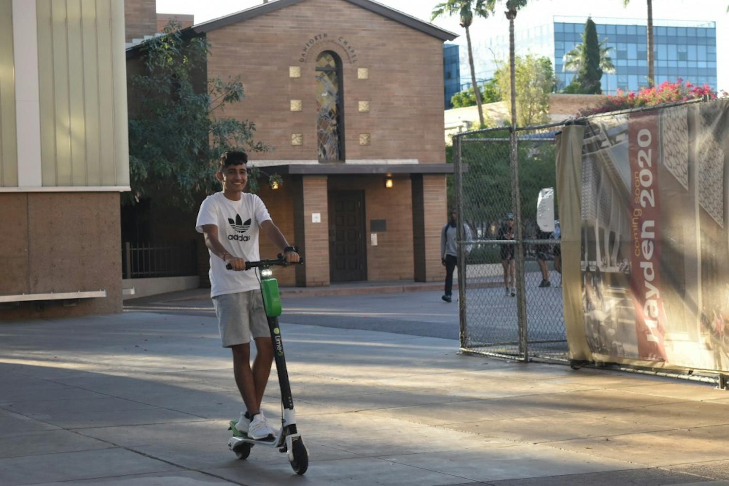 Purneet Pabla rides Lime scooter despite ban