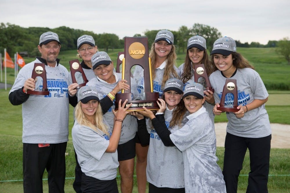 The ASU women's golf team won their eighth national championship on Wednesday, May 24, 2017 at Rich Harvest Farms in Illinois.