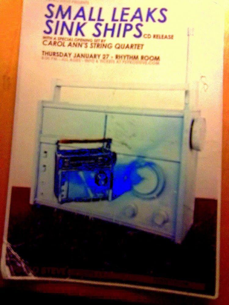 Check out Small Leaks Sink Ships when they play the Rhythm Room. Photo by Gabby Marshall. 