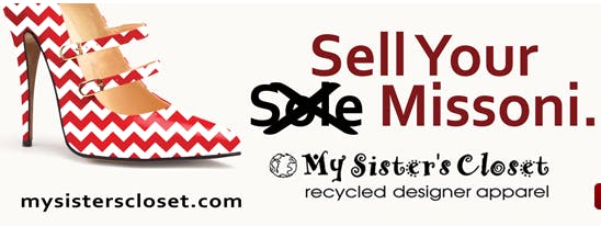 One of My Sister's Closet's logos, from their website.