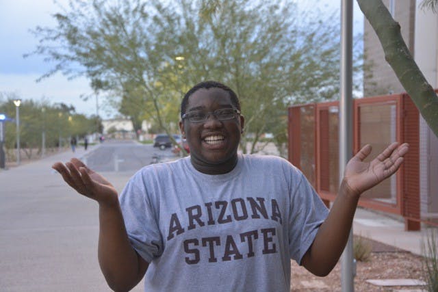 Air traffic management freshman Takeyon Michael Gibbs.
(Ryan Santistevan/ The State Press). 