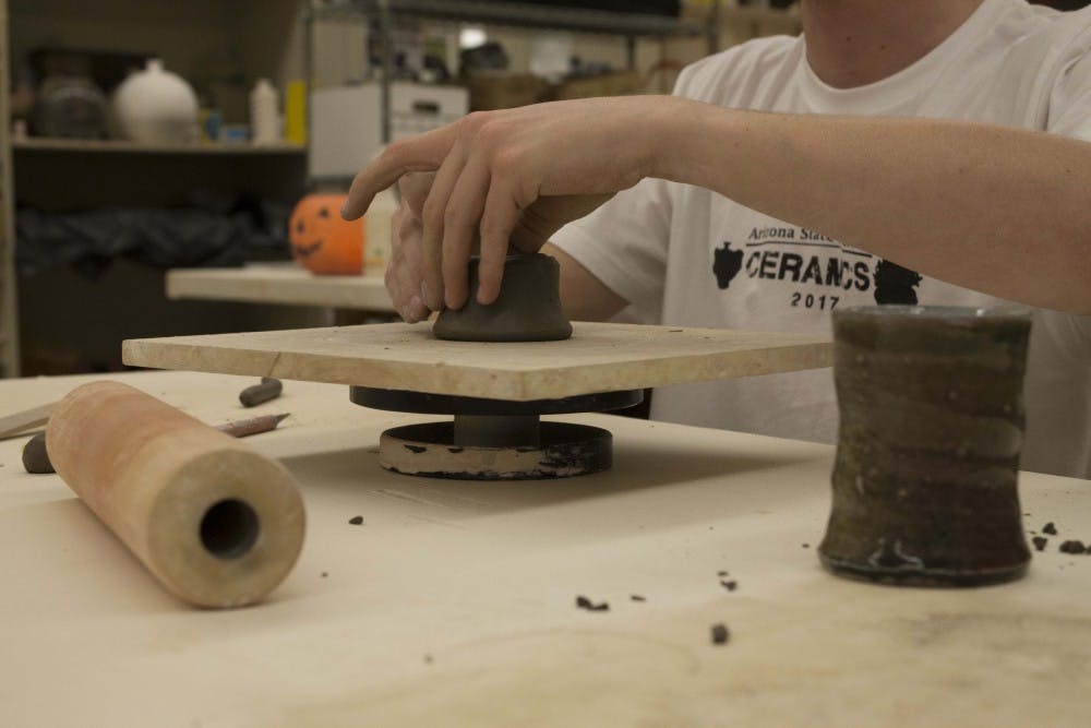 Ceramic Club at ASU Tempe campus on Tuesday Feb. 7, 2017