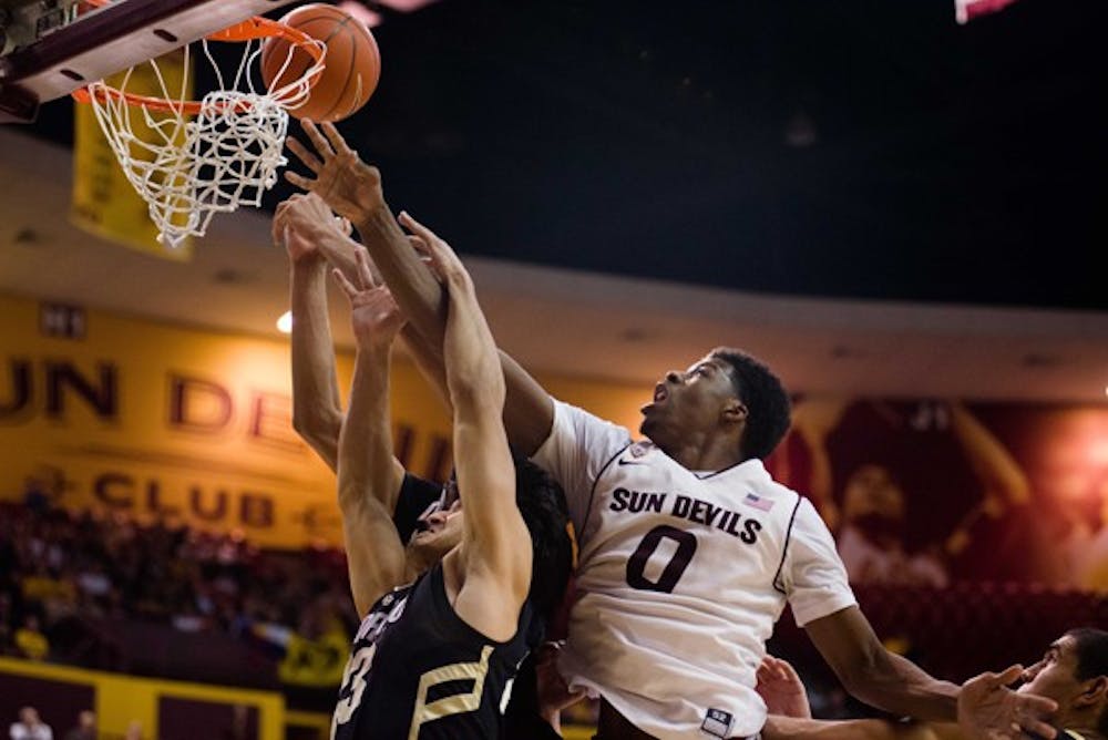 Senior wing Carrick Felix had 20 points and eight rebounds in Sunday's game against Colorado. Coach Herb Sendek said Felix's leadership was key in the 65-56 victory. (Photo Courtesy of Aaron Lavinsky)