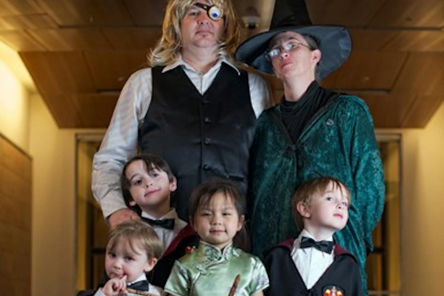 DANCE OF CHAMPIONS: During the witching hour on Saturday, wizards and muggles alike joined together in the Memorial Union for the inaugural Harry Potter Yule Ball. The event was organized by Dumbledore's Army, a collection of ASU Harry Potter enthusiasts. A costume contest, dance-off and wand workshop were among the evening's activities. (Photo by Michael Arellano)