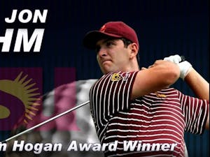 ASU golf junior Jon Rahm wins the Ben Hogan Award (screenshot from award's stream)