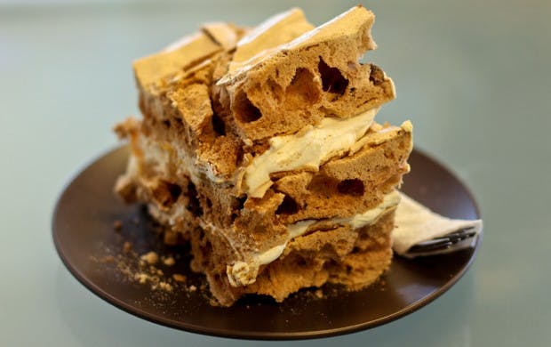 The Beaver Supreme, a multi flavored meringue mountain. Photo by Peter Lazaravich.