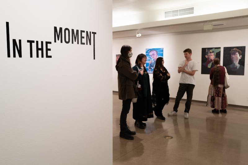 “In the Moment,” an ASU Student Group Exhibition held at the Harry Wood Gallery on the Tempe campus, Tuesday, March 21, 2023.