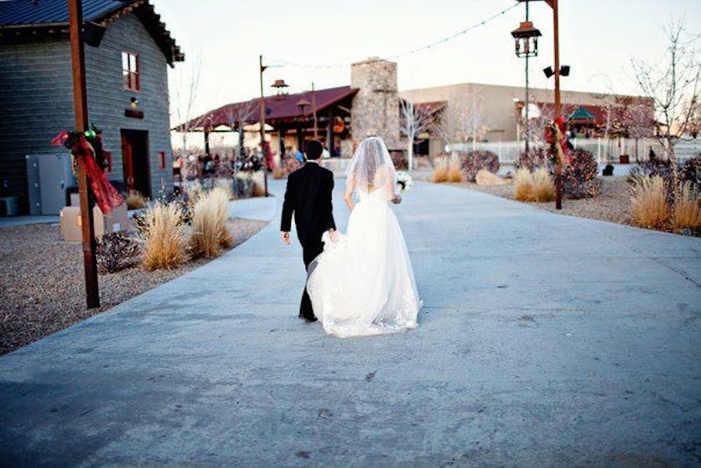 Chelsea and Landon Meyers at their wedding&nbsp;on Dec. 26, 2012.