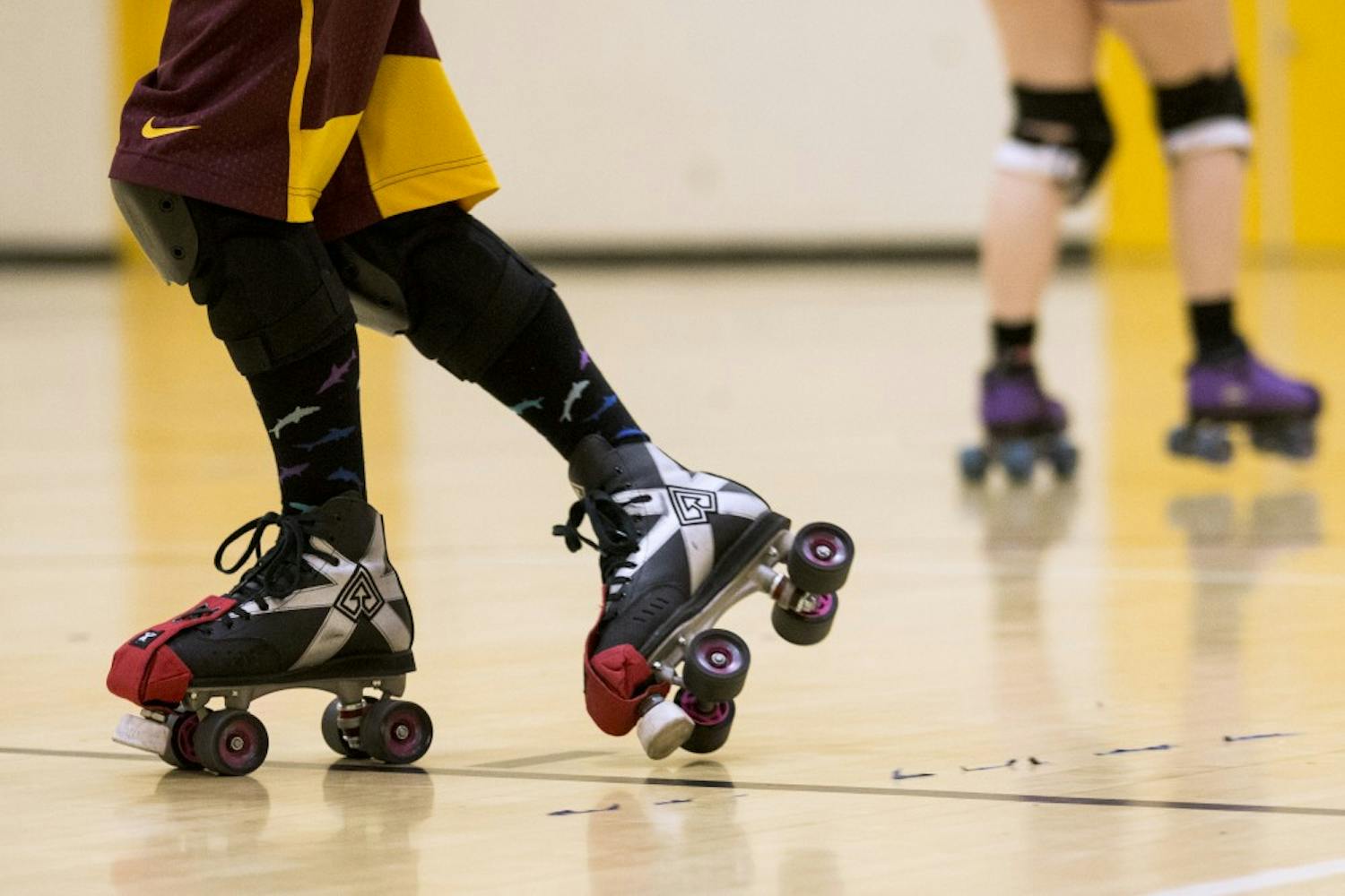 A Skate in Action Roller Derby Devils