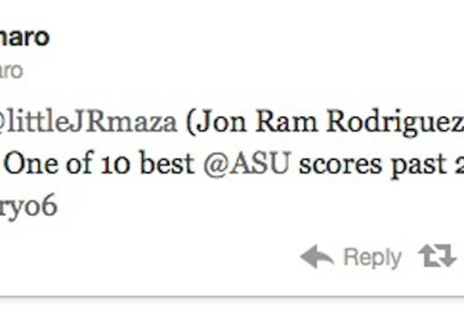 Some more tweets rolling in on the young golf-star-- from the coach himself. Photo by Evan Triantafilidis.