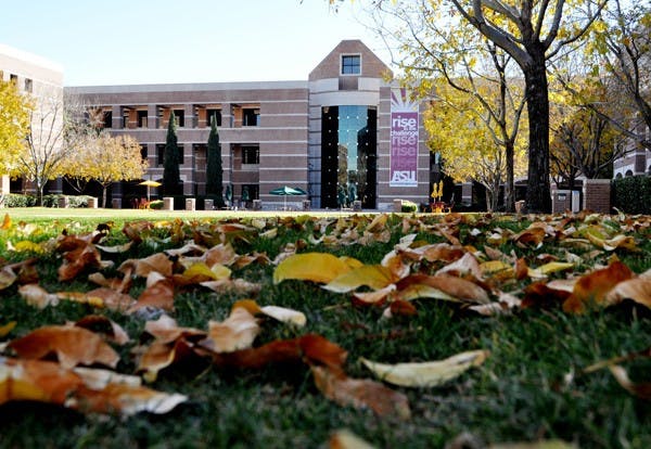 KIDS ON CAMPUS: The Fletcher Library, located on the ASU West campus, may see an influx of middle school students next fall when the Gary K. Herberger Young Scholars Academy opens its doors to gifted youngsters. (Photo by Sierra Smith)
