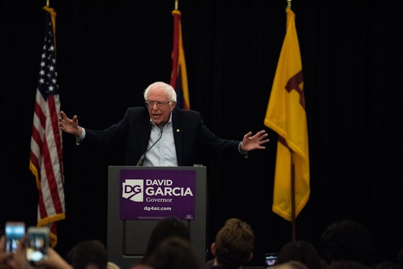 Bernie Sanders stumps for ASU professor and gubernatorial candidate 