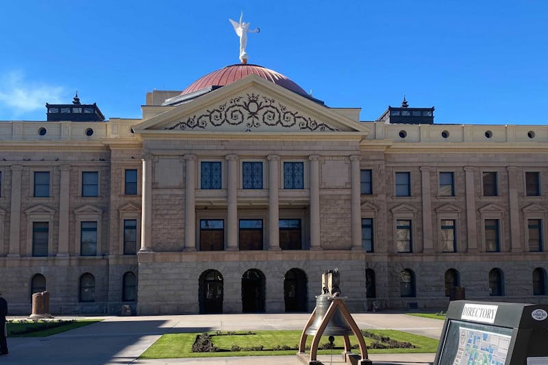 Gov. Doug Ducey gave the State of the State address at the Arizona State Capitol building on Jan. 10, 2022.